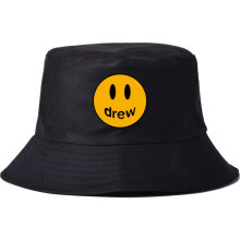 潮人Drew House笑脸印花夏季休闲渔夫帽户外防晒遮阳帽一件代发