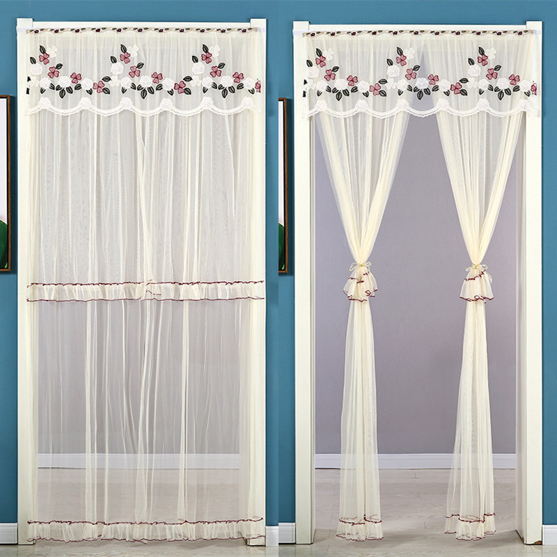 Wholesale Lace Fabric Anti-Mosquito Summer Mosquito-Proof Double Door Curtain Curtain Bedroom Living Room Gauze Curtain Embroidery Dropshipping Wholesale Lace Fabric Anti-Mosquito Summer Mosquito-Proof Double Door Curtain Curtain Bedroom Living Room Gauze Curtain Embroidery Dropshipping
