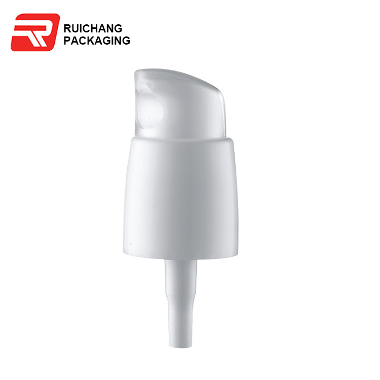 现货化妆品瓶20/410乳液泵头 带pp嘴套白色20粉泵企鹅嘴