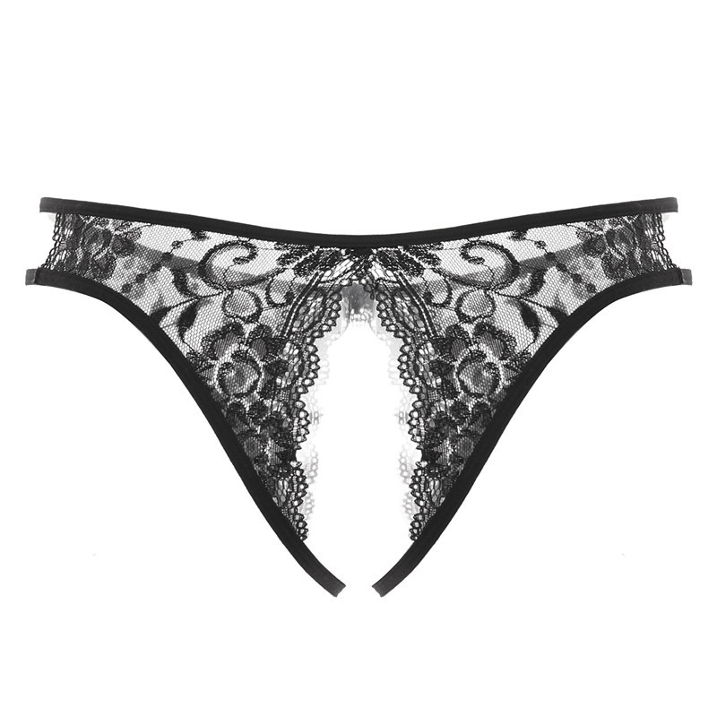 Sexy de encaje caliente abierto sexy ropa interior cintura baja hermosa cadera tentación transparente T pantalones Sao Thong Comercio exterior las mujeres bienes