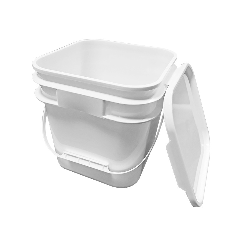 16L正方形塑料桶  16升方形桶  16L方形包装桶 16升正方塑料桶