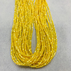 Yellow Butterfly Shell Bead Necklace String Yellow Shell Polished Bead Necklace DIY Bracelet Earrings Buddha Beads Hair Accessory