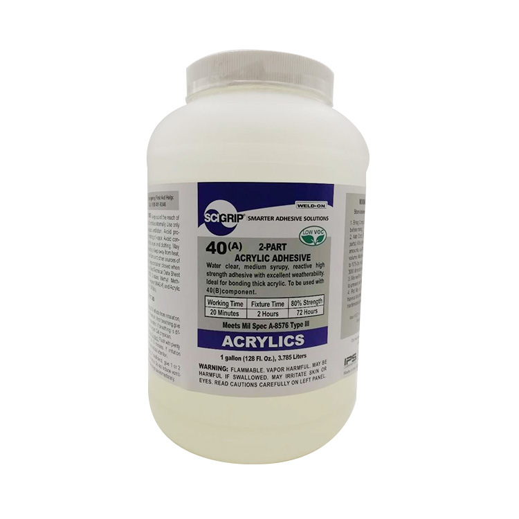 IPS胶水 WELD ON 40# 亚克力专用可达军工强度胶水 SCIGRIP
