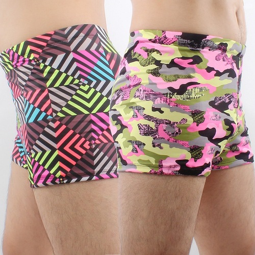 Men's Fashion Hot Spring Flat-Bottom Swim Trunks Beach Cheap Pants Recommendation