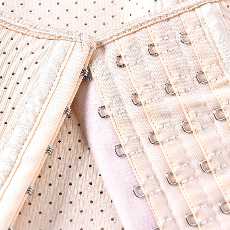 Látex fino deportes cintura sello postparto vientre cinturón suave transpirable fuerte vientre que forma corsé de goma cinturón 13 hebilla