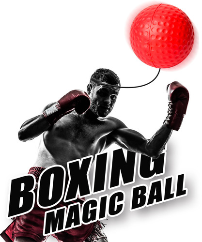 Head-mounted boxing speed ball, boxing reaction training ball, PU foam home boxing equipment, reflective magic ball
