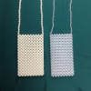 Quality South Korean goods from pearl, small bag, woven crystal, mobile phone, wallet, bag strap