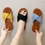外穿夏季交叉平底女鞋