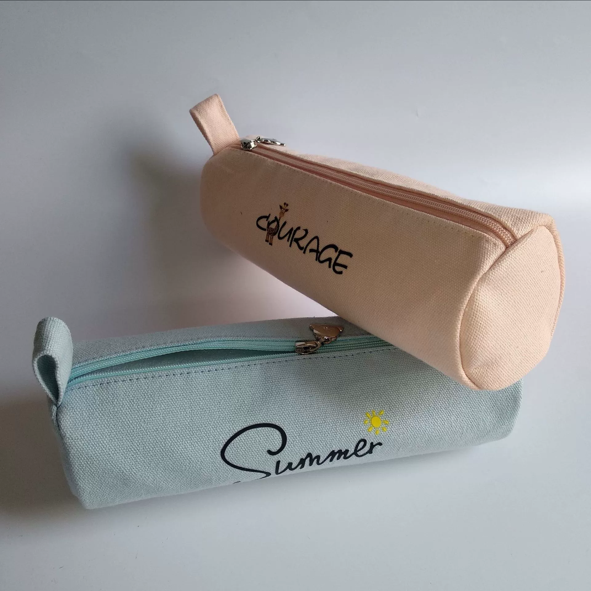 Пользовательские новые круглые креативные милые мультфильмы хлопчатобумажные холсты хорошего качества изготовления тонкие студенческие канцелярские сумки