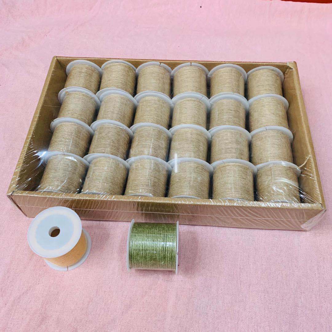 厂家直销 麻绳棉线 DIY手工装饰绳 礼品包装绳卷塑料管