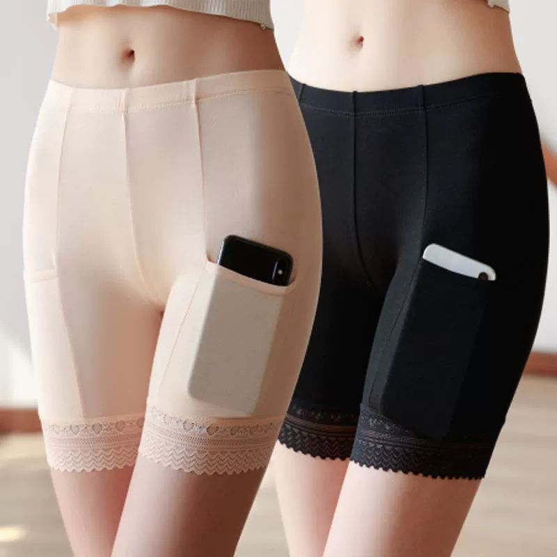 Safe trousers, thin summer protective underware, leggings, shorts, plus size, sewn from modal