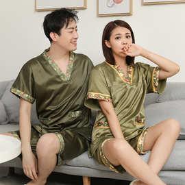 耐昱贡缎汗蒸服安然纳米浴衣男女情侣家居服酒店会所休闲服足疗服