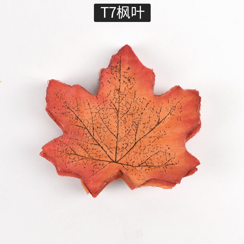 T7 hoja de arce naranja brillante (100PCS)