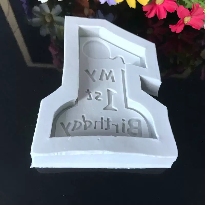 Детская мастика, форма из акрила/силикона, свеча, подарок на день рождения, handmade