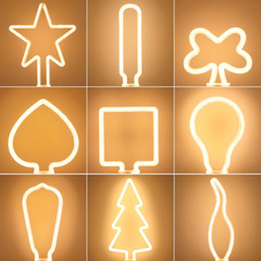 Edison LED bulb E27 screw base, vintage soft filament bulb&mdash;perfect for clothing stores, featuring a heart-shaped five-pointed star design that&rsquo;s popular on social media!