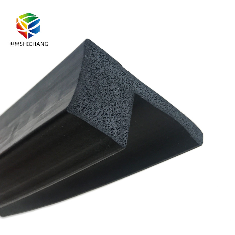 80*40mm L型密封条机械设备密封条 三元乙丙发泡橡胶密封条