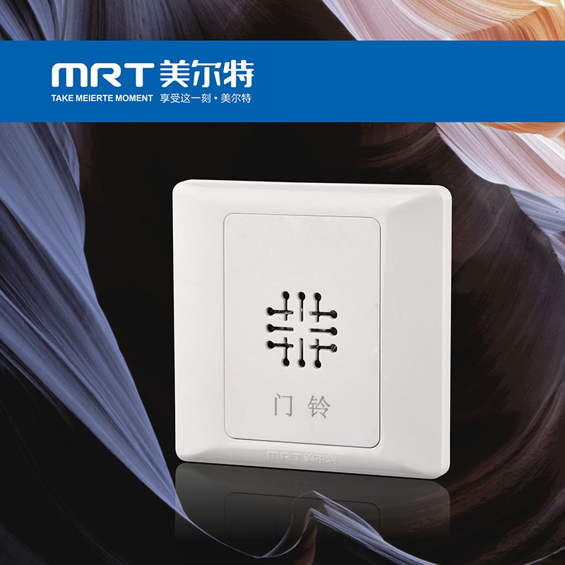 厂家批发酒店叮咚门铃86型有线电子门铃开关220V家用电子感应门铃
