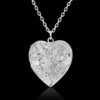 Photo frame heart-shaped, pendant, silver necklace, new collection