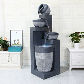 流水摆件;树脂工艺品;风水球
