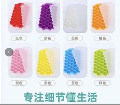 A2872 Lidless Silicone Honeycomb Ice Tray, 37-Piece Silicone Ice Mold, Honeycomb Ice Tray