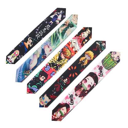 Cartoon anime Demon Slayer mobile phone lanyard ID camera tag key chain bus badge lanyard wholesale