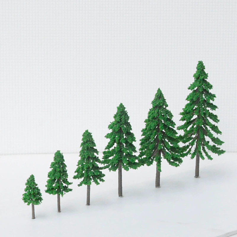 Micro Model Mini Handmade Finished Plastic Cedar Tree Sand Pan Modeling Mini Simulation Scene Mold Small Tree