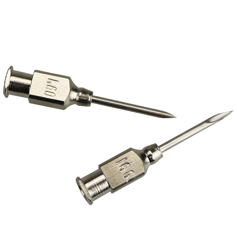 Cabeza de aguja veterinaria importada americana 304 aguja de acero inoxidable cerdo ganado ovino cría de animales vacuna veterinaria jeringa aguja