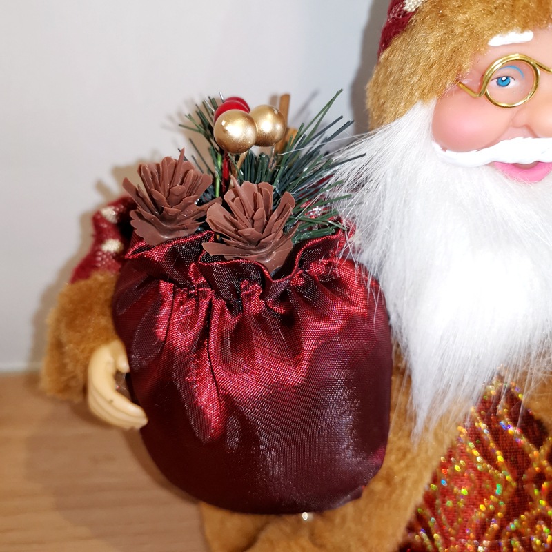 2020 Nueva franela sentado Santa Claus muñeca decoración regalo Regalo De vacaciones Comercio electrónico Venta caliente