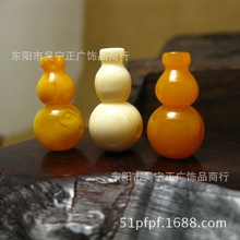 文玩手工diy配饰 10mm塔头三通 仿天然优化蜜蜡象牙三通配件
