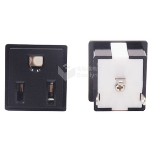 UL United States Japan three-hole card socket US gauge embedded chassis cabinet card socket HD-3B