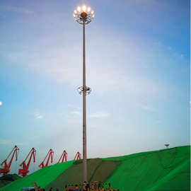 模组高杆灯自动升降20米高杆led400W广场体育馆立交桥景观照明8头