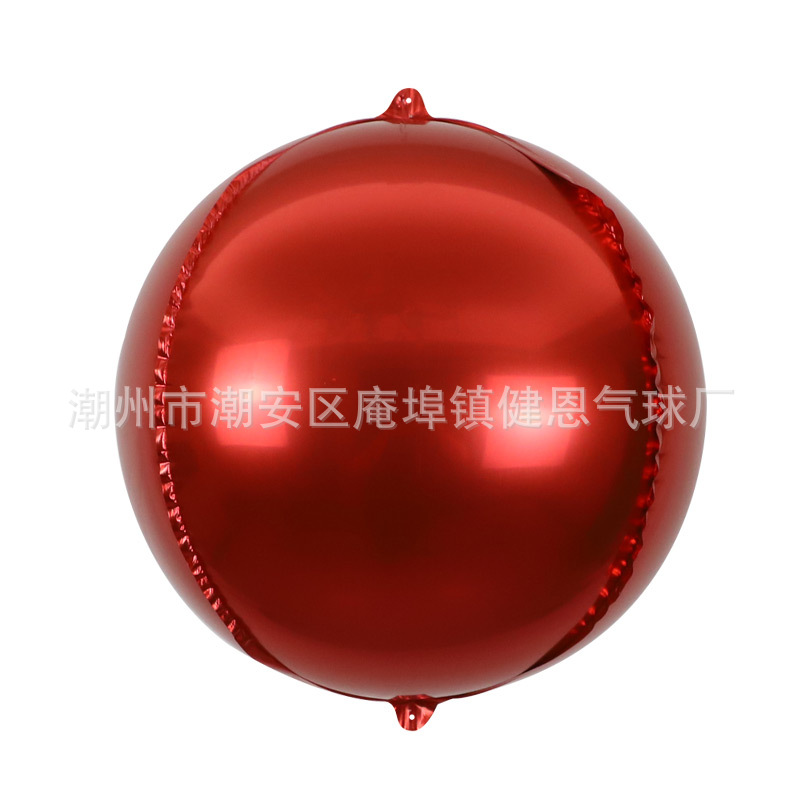 Globo aluminio redondo 4D grande