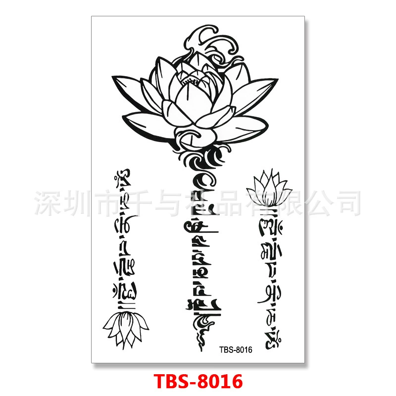 Поставщик производителю тотем большой цветок рука рука половина-руки тату Stickers тату наклейки