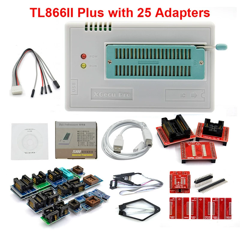 Портативная программа TL866II Plus универсальный программатор для ноутбука, материнская плата, запись BIOS с множеством спецификаций