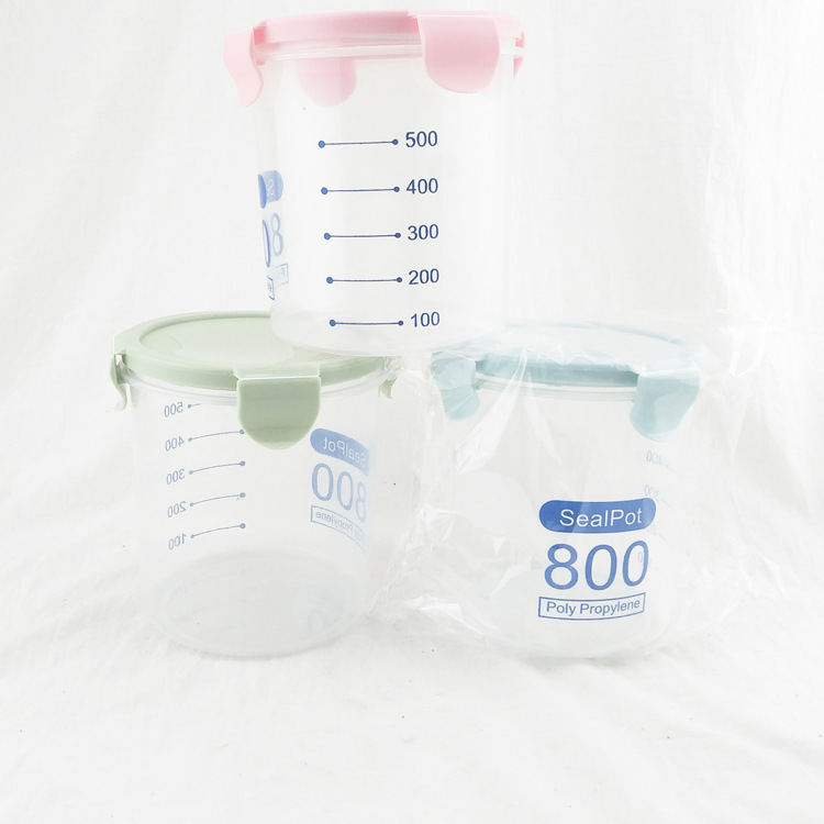 G1413 hebilla 800ml frasco de almacenamiento sellado frasco de plástico botella de comida botella de miel dos yuanes tienda al por mayor