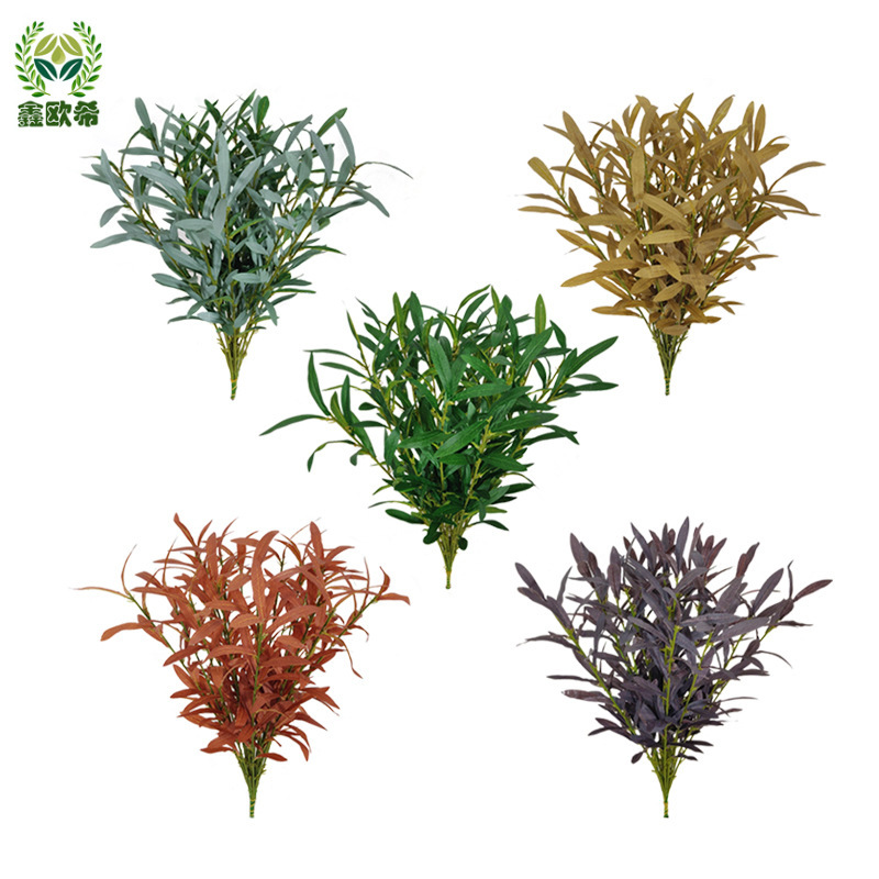 Xinouxi artificial olive leaf single flower shop flower arrangement wedding scene decoration cross-border supply factory direct sales