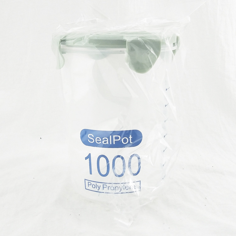 I1112 hebilla 1000ml tarro de almacenamiento frasco sellado botella de comida de plástico botella de miel dos yuanes tienda al por mayor