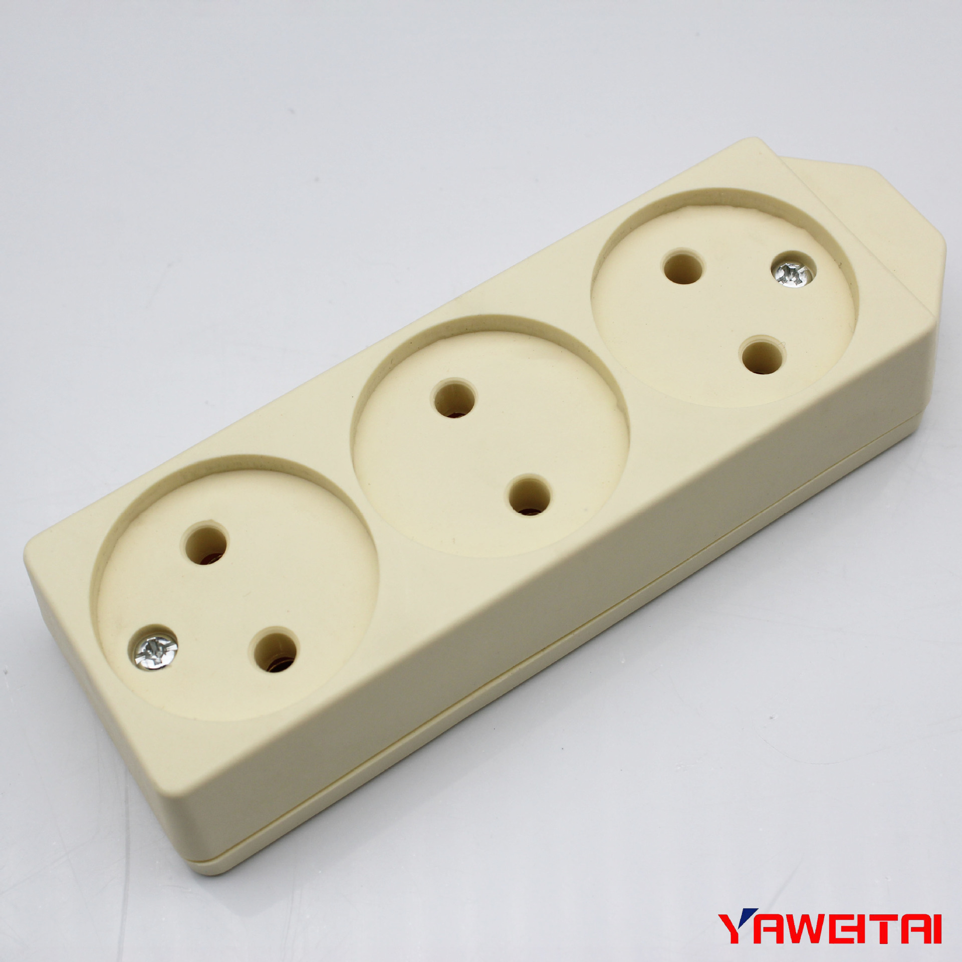 厂家直销 印尼排插 欧式插座 三孔/三位排插不带接地