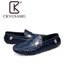 CKVUSAMG旗舰正品潮牌A1一等品豆豆鞋男士牛皮休闲鞋冬季加绒男鞋