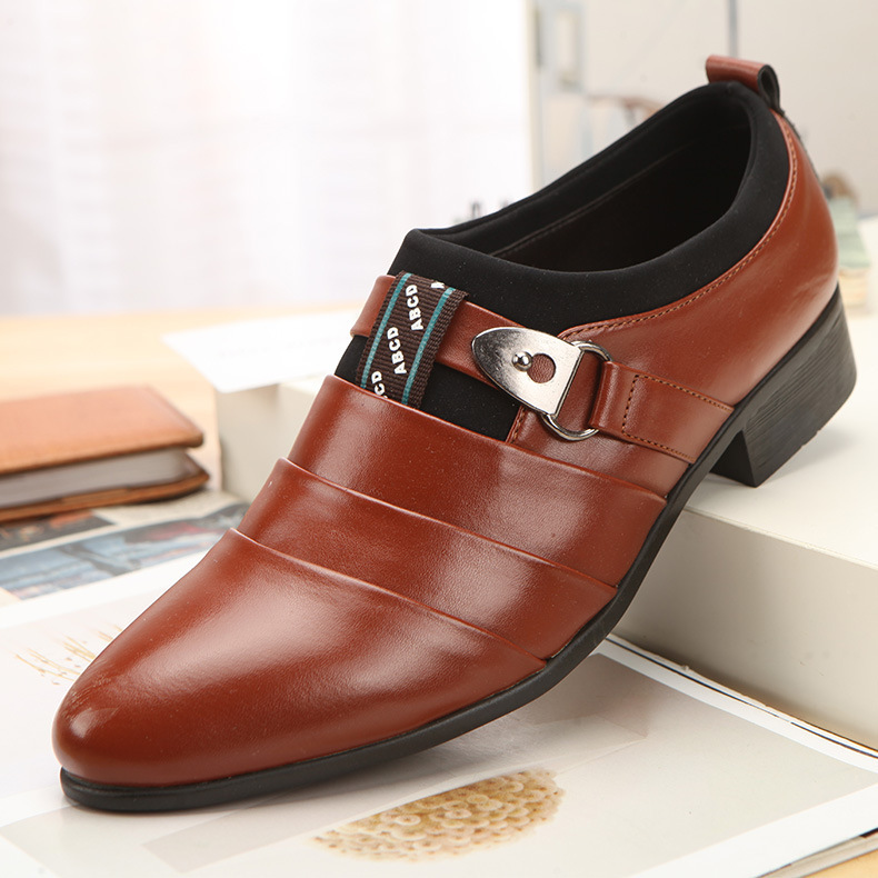 Special Offer Korean Style Trendyy Men's Brown Leather Shoes British Men's Low-Top Wedding Studio Photo Shoes Drop Shipping Special Offer Korean Style Trendyy Men's Brown Leather Shoes British Men's Low-Top Wedding Studio Photo Shoes Drop Shipping