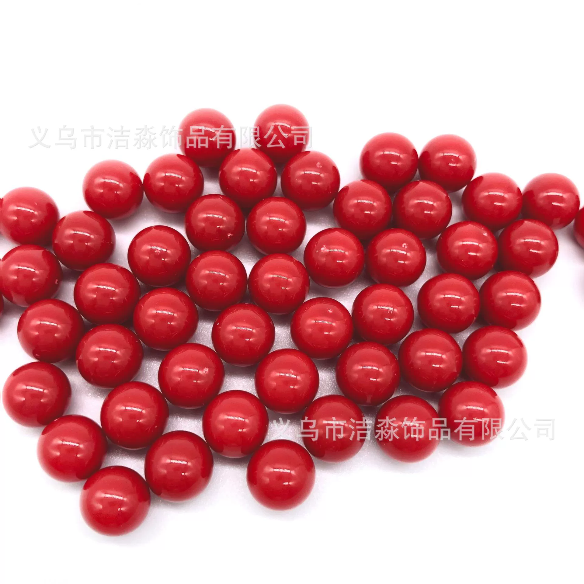 Color candy pearl perforated ballless round beads solid colorless real heart bead plastic acrylic color bead children's play