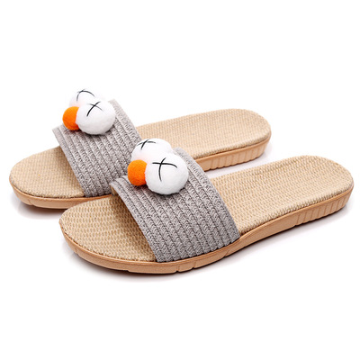 2024 new pattern fashion Trend Sandals outdoors non-slip sandals  goods in stock manual Home manual Flax slipper