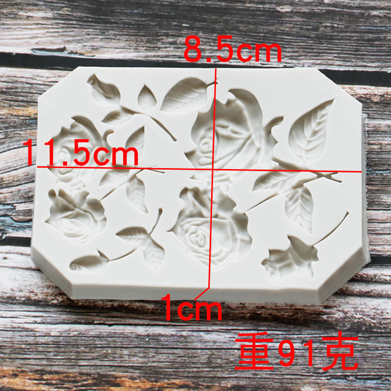 Ritmo de arcilla seca Urraca pájaro forma rosa herramienta de arcilla epoxi fondant molde de silicona en stock al por mayor