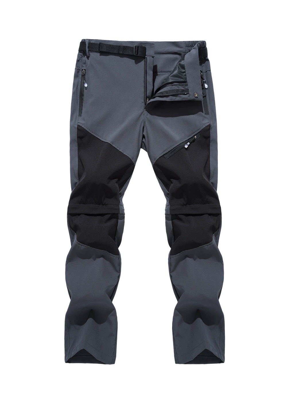 Quick‑dry travel trousers, convertible zip‑off to shorts, plus sizes M–4XL