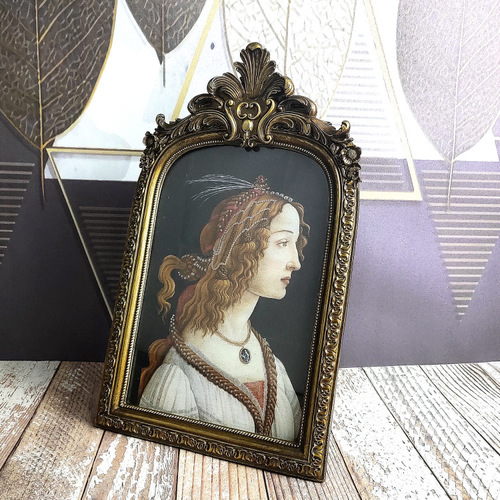 European retro photo wall living room bedroom art decoration set background frame rural inn house painting shelf display