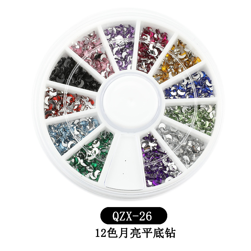 12 색 달 플랫 다이아몬드-26