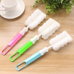 Removable sponge cup brush, bottle cleaning brush, thermos cup, glass cup, long-handled bottle brush, individually packaged