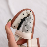 [Giày xăng đan trẻ em 波点网纱女童凉鞋包头鞋]