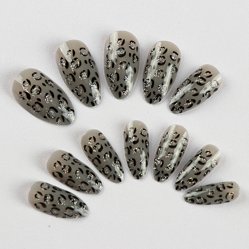 New Creative Pointed Manicure Patches, Removable 12-Piece Nail Patches, Finished Products, Thin Wearable Nails, Long Style