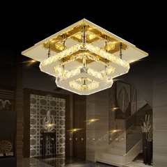 Cross-border LED crystal ceiling lamp square aisle lamp simple entrance corridor lighting entrance balcony lamp 110V
